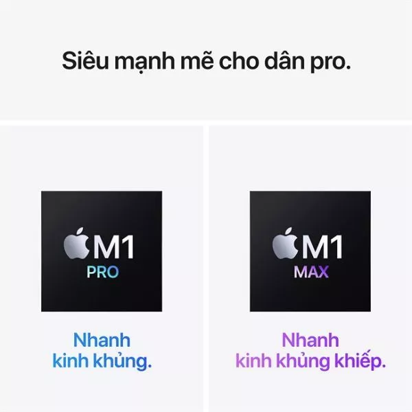 Máy Tính Xách Tay MacBook Pro 16 inch M1 Max 10C CPU/24 GPU | 32GB/ 2TB SSD XÁM