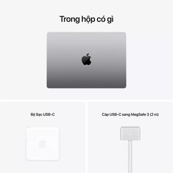 Máy Tính Xách Tay MacBook Pro 16 inch M1 Max 10C CPU/24 GPU | 32GB/ 2TB SSD XÁM