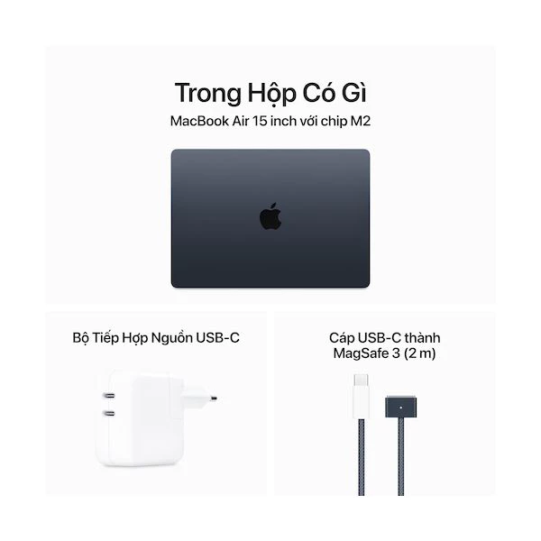 Apple Macbook Air M2 15.3 inch 8GB RAM 256GB SSD - Hàng Chính Hãng