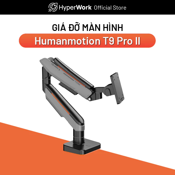 Giá Đỡ Màn Hình Human Motin T9 Pro II - Công Nghệ Trợ Lực Piston HumanForce 3.0