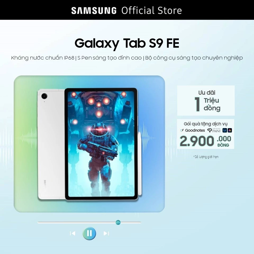Máy tính bảng Samsung Galaxy Tab S9 FE Wifi 128GB