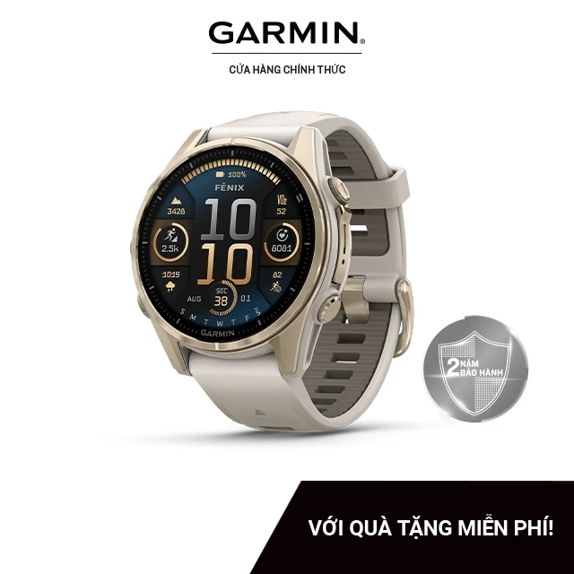  Đồng hồ thông minh Garmin Fenix 8 Sapphire AMOLED - Hàng chính hãng
